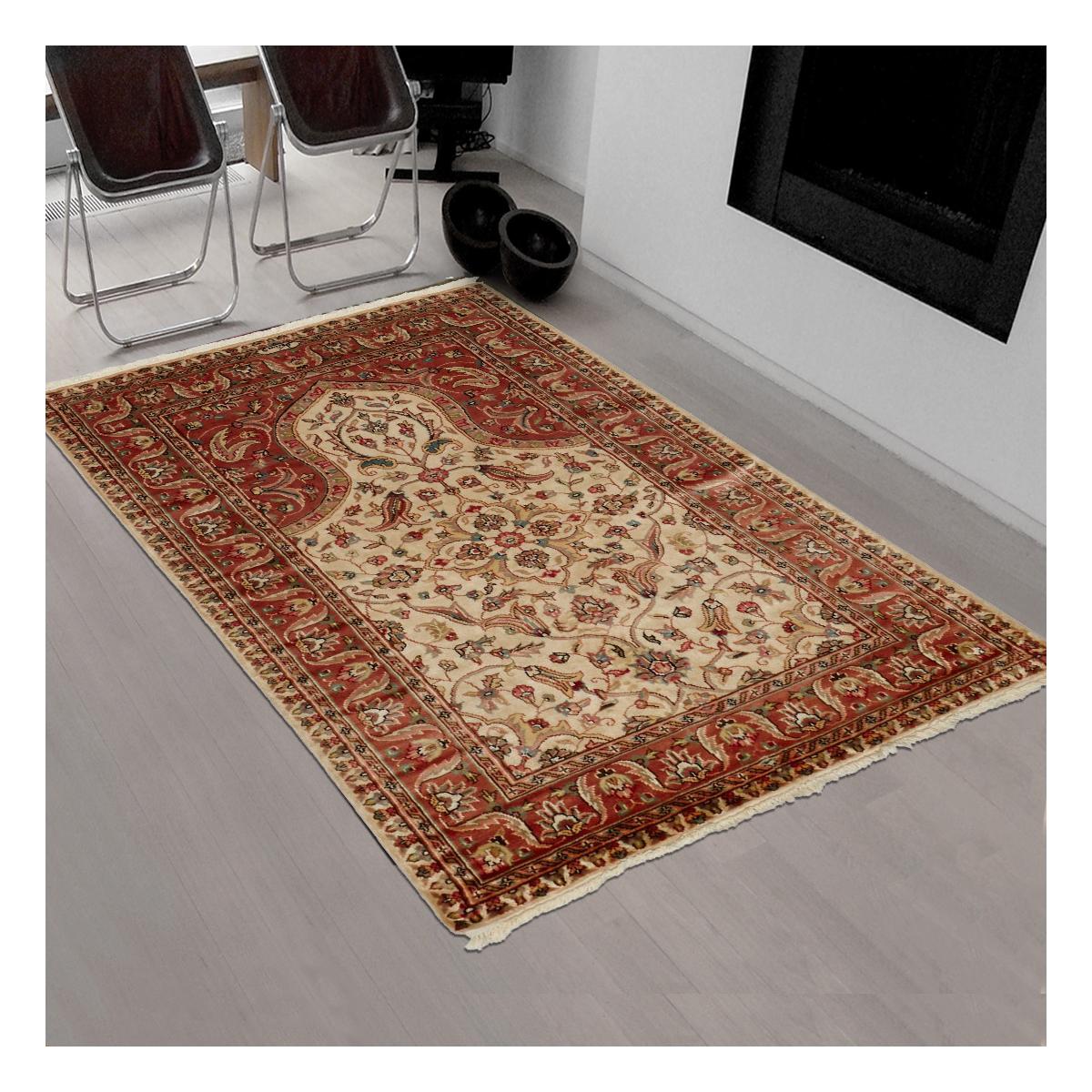 Authentique tapis d'Orient fait main en soie JIHANGIR 65 — vue 3