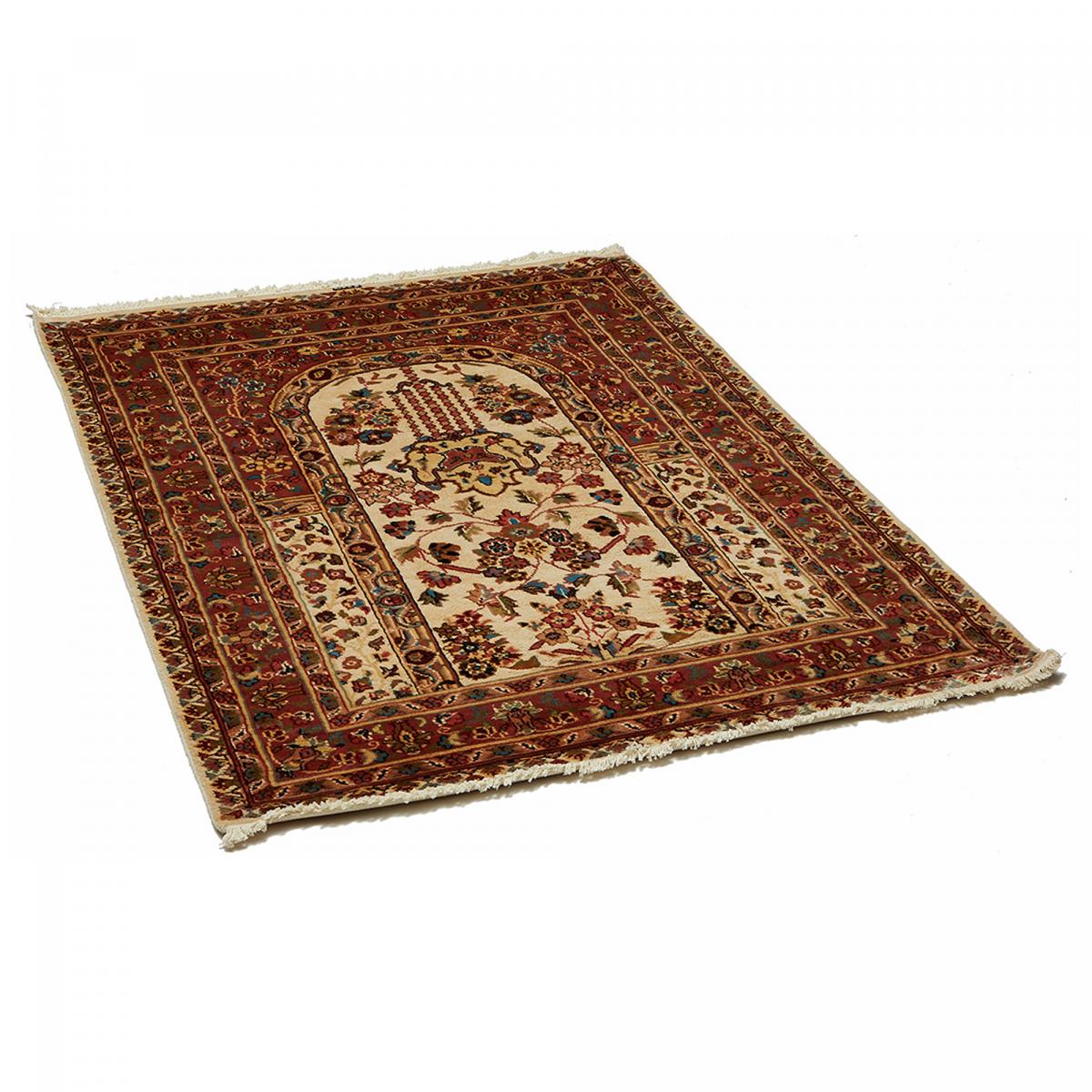 Tapis d'orient Fait main PRESTIGE JIHANGIR 73 1A2T Beige 125x130 en soie — vue 5