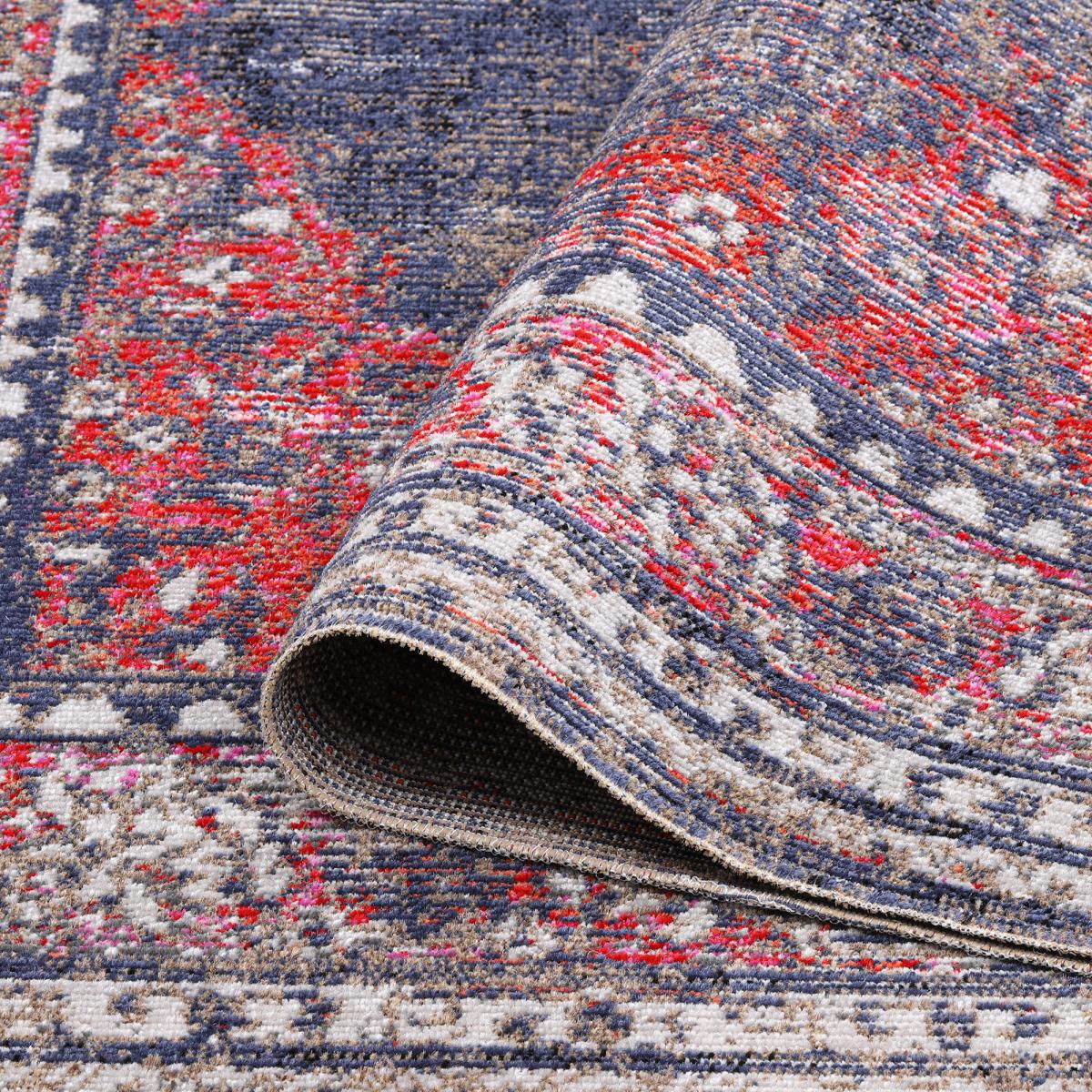 Tapis extérieur tissé kilim rectangle OZLEM — vue 4