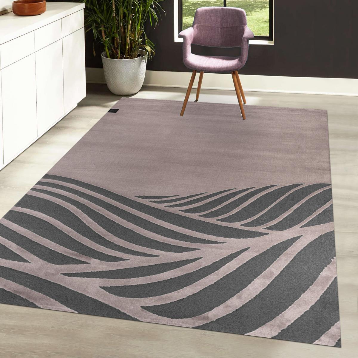 Tapis salon et chambre tissé motif géométrique PALM — vue 3