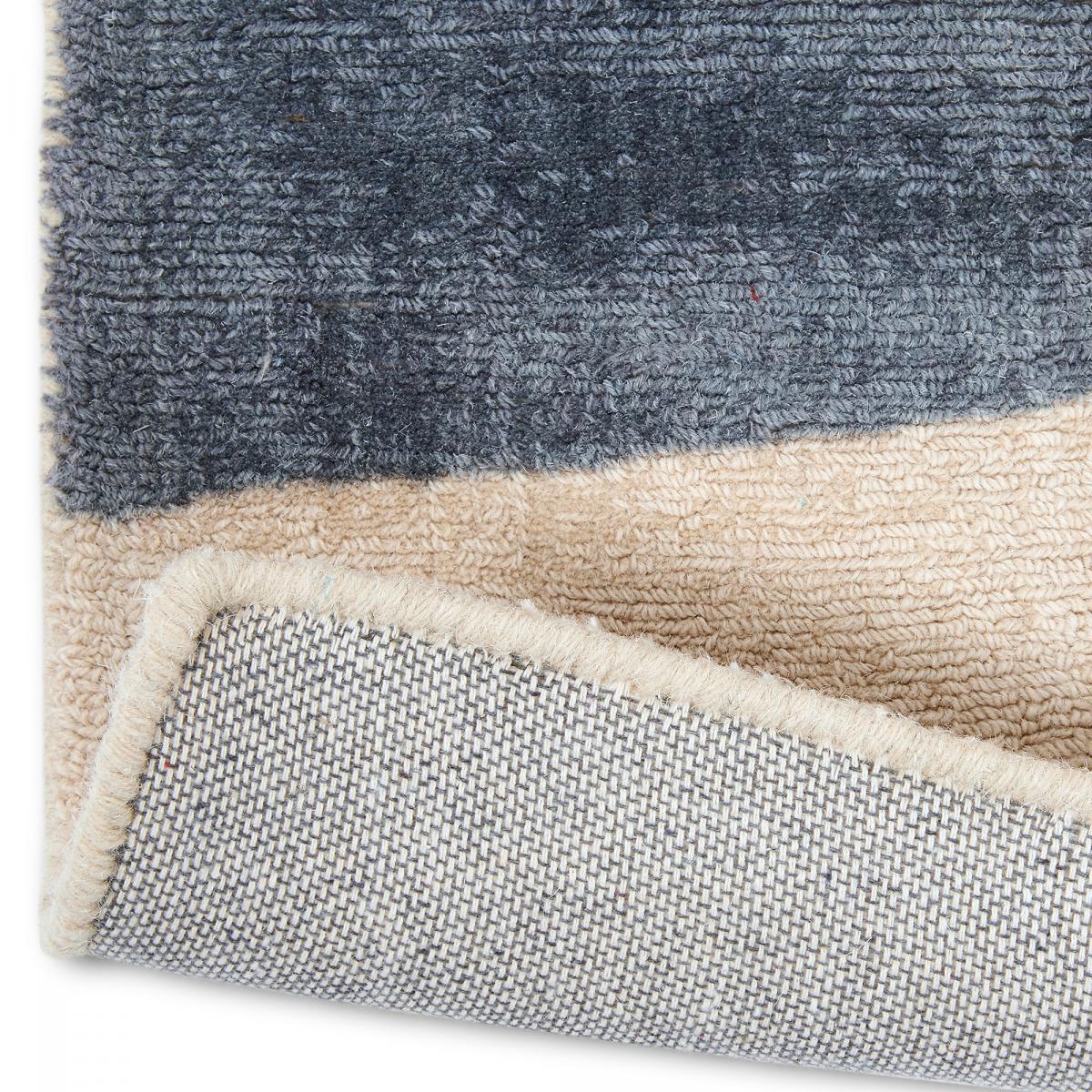 Tapis salon et chambre fait à la main en laine motif abstrait PAPYA — vue 5