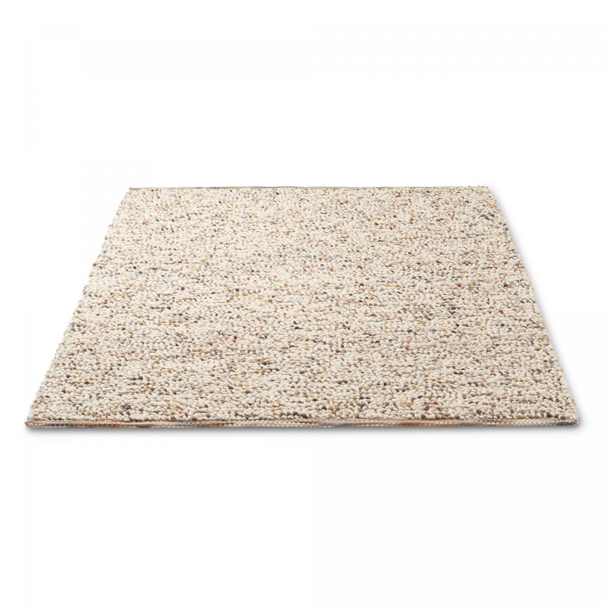Tapis salon et chambre fait main en laine motif simple PEBBLE — vue 5