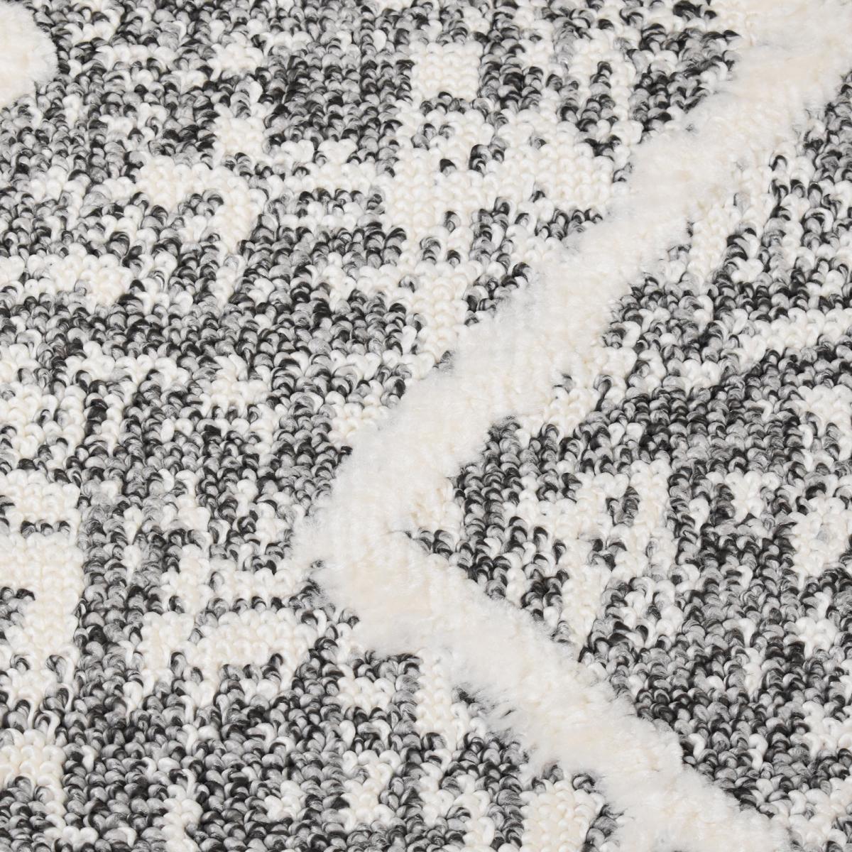 Tapis longs poils shaggy tissé motif berbère PITOLA — vue 4