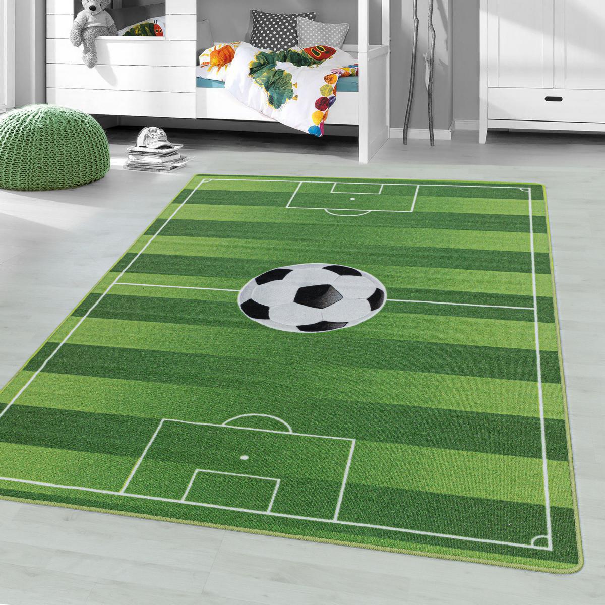Tapis enfant Lavable 30° motif sport FOOT — vue 3