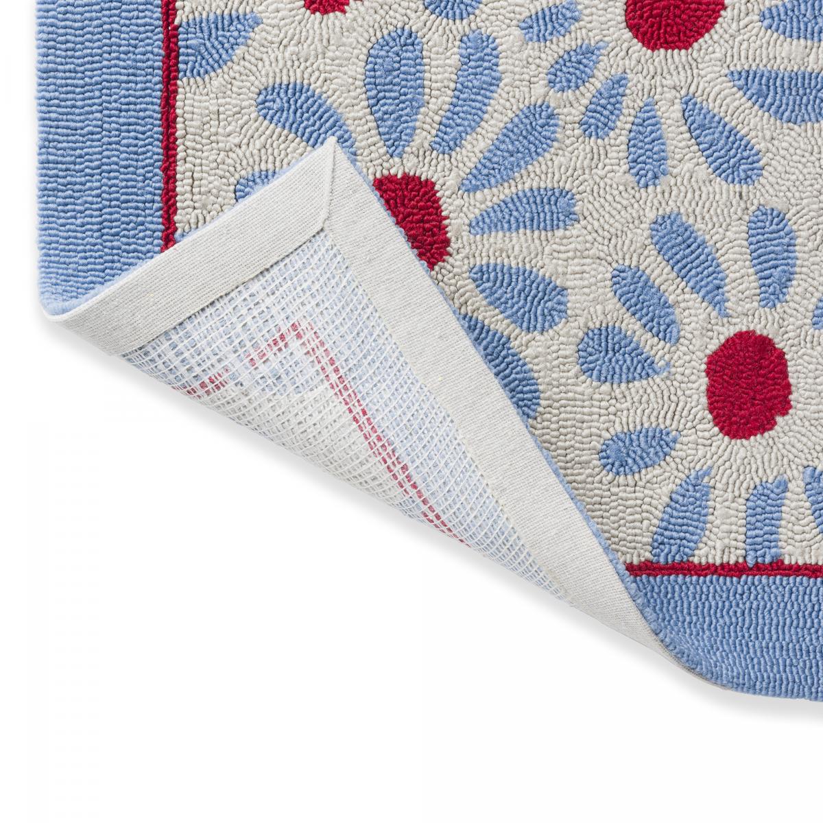 Tapis extérieur kilim fait main rectangle DAISY — vue 6