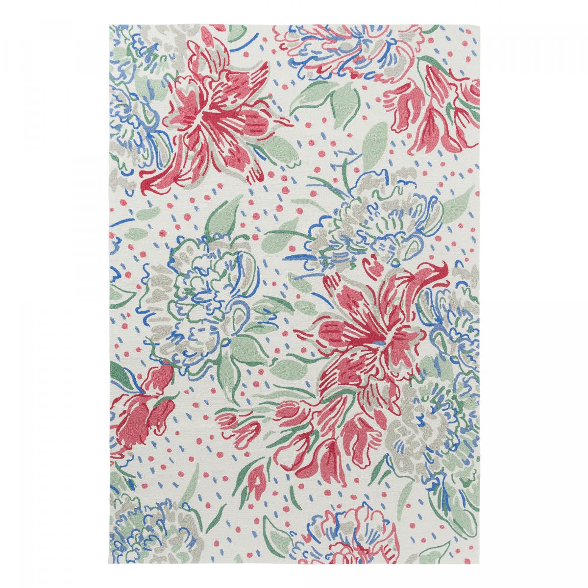 Tapis extérieur kilim fait main rectangle LILITH