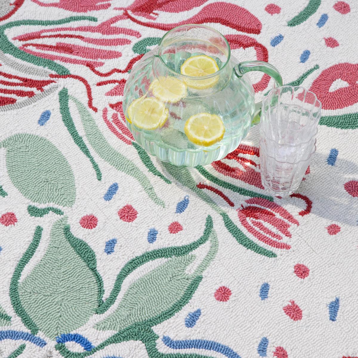 Tapis extérieur kilim fait main rectangle LILITH — vue 5