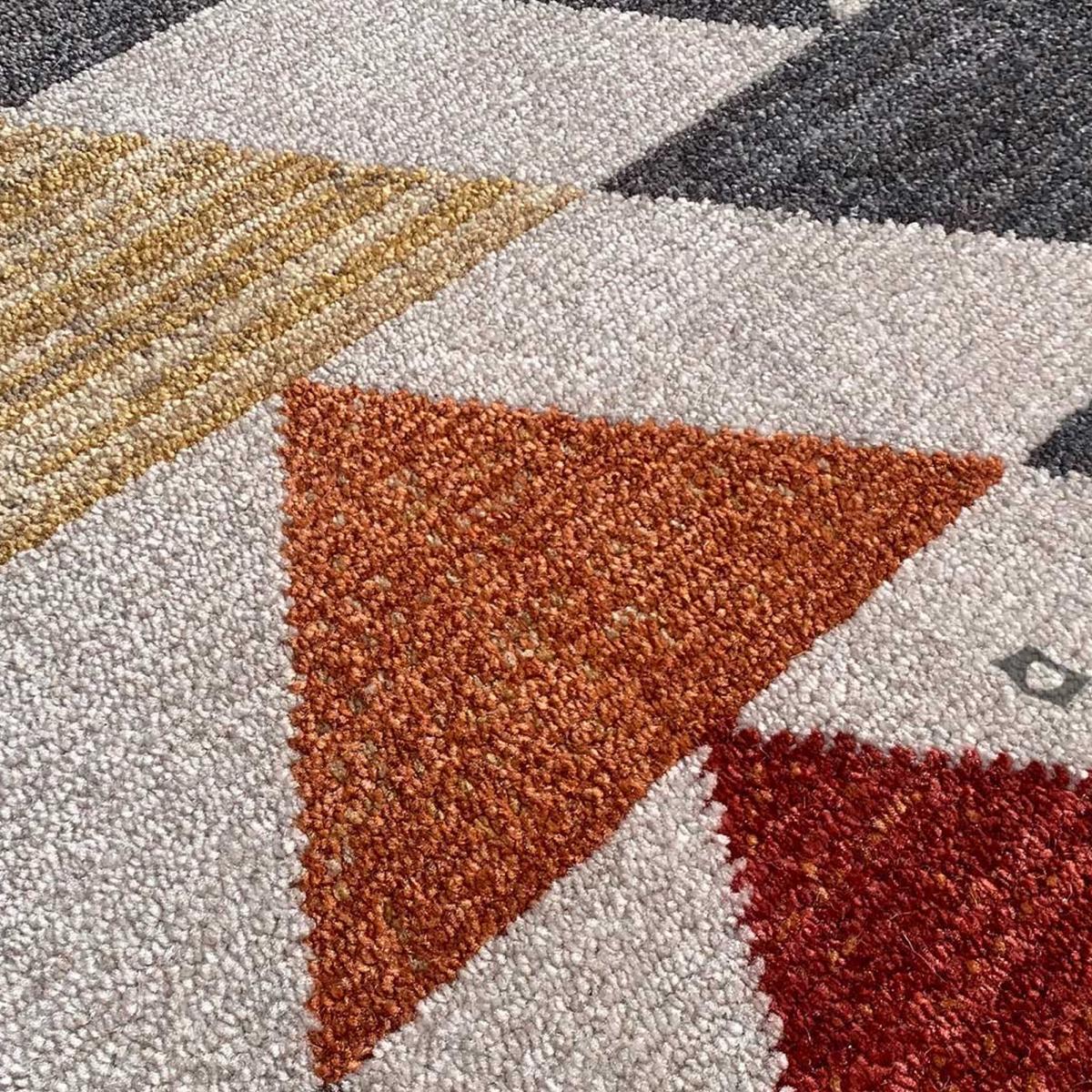 Tapis salon et chambre tissé motif scandinave CHEYANE — vue 5