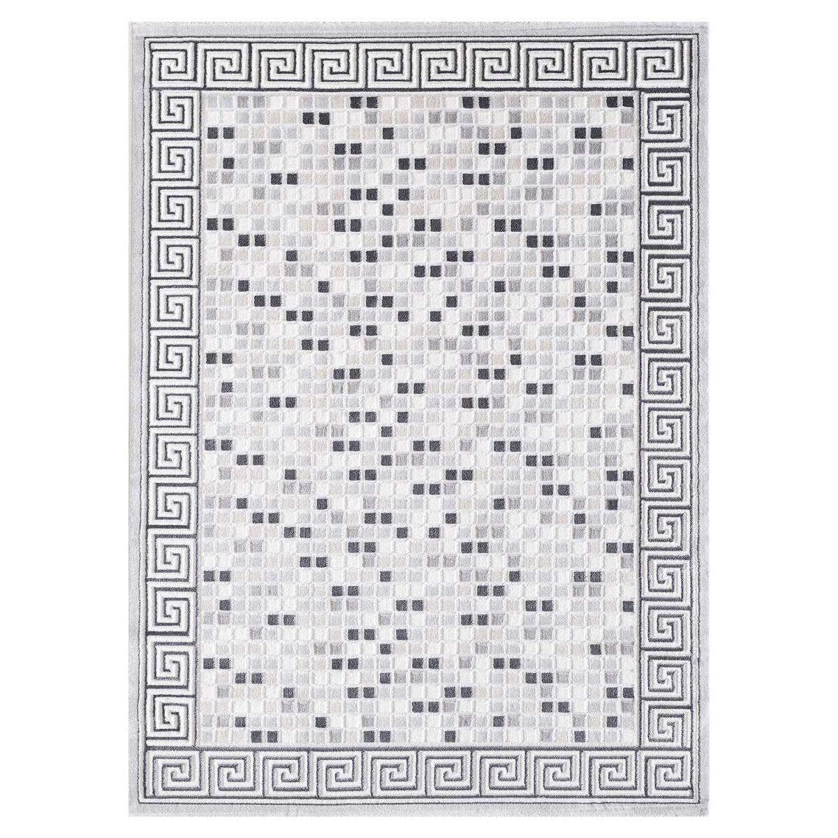 Tapis salon et chambre tissé motif géométrique LYN7 BERIM