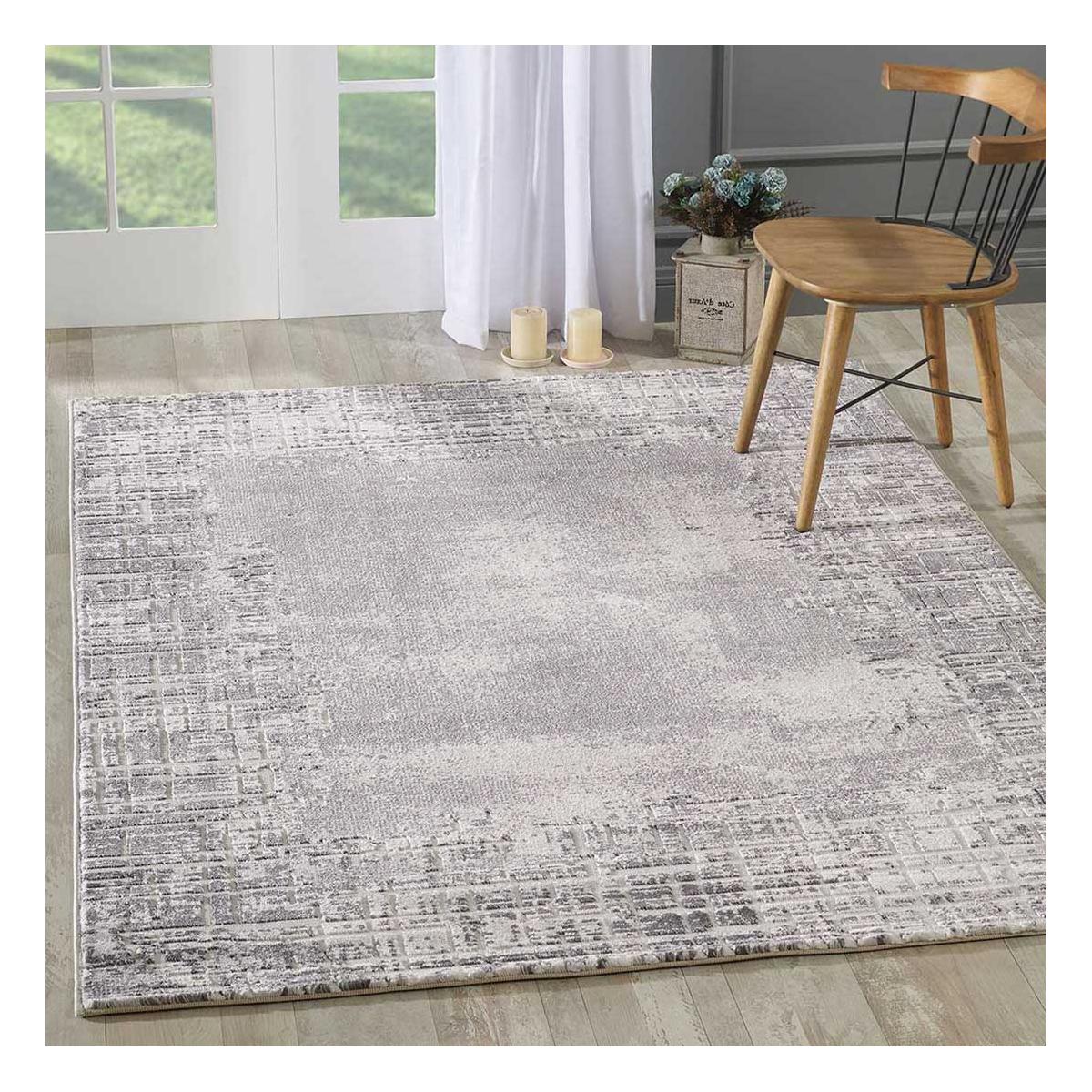 Tapis salon et chambre tissé motif géométrique LYN7 RAMAS — vue 3