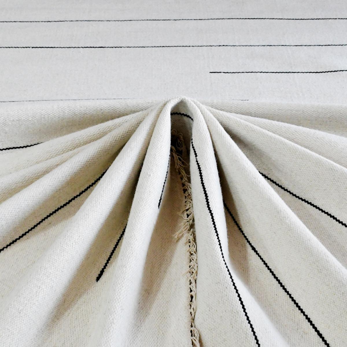 Tapis kilim fait main en laine motif simple PRAHA — vue 5