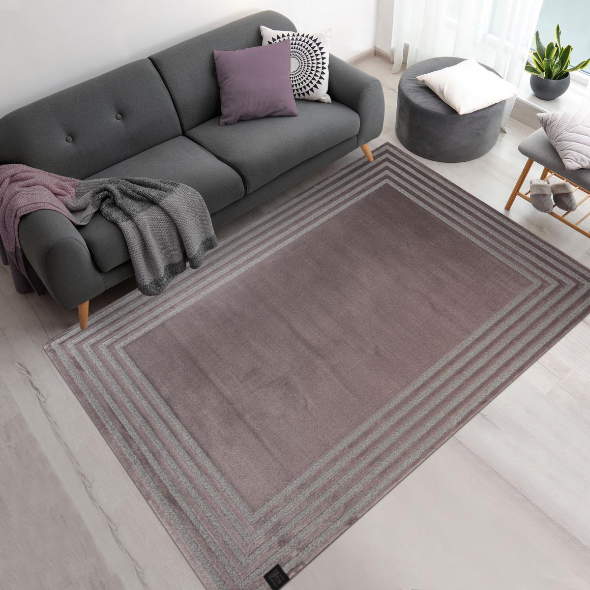 Tapis salon et chambre tissé motif géométrique PRELLUDE — vue 3