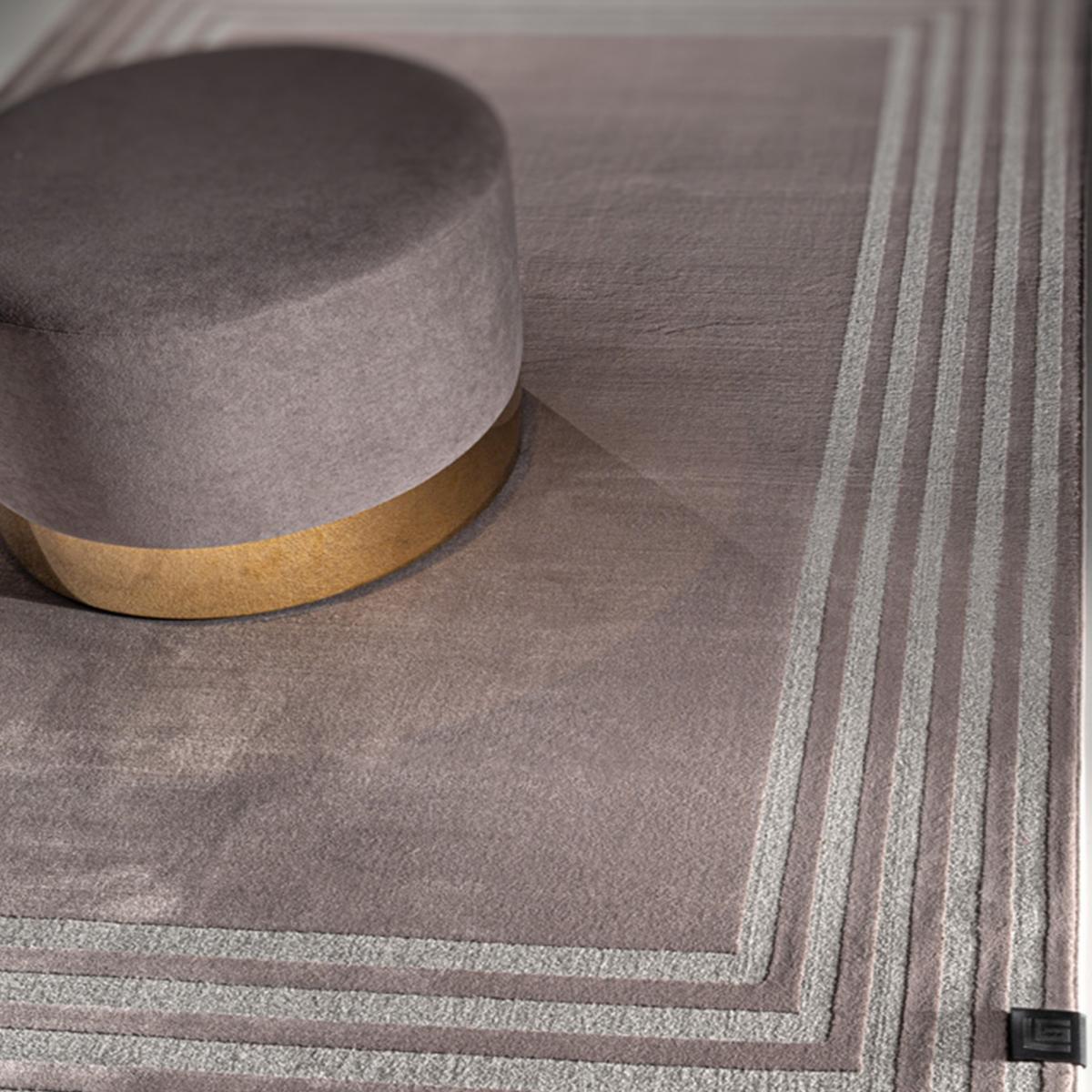 Tapis salon et chambre tissé motif géométrique PRELLUDE — vue 4