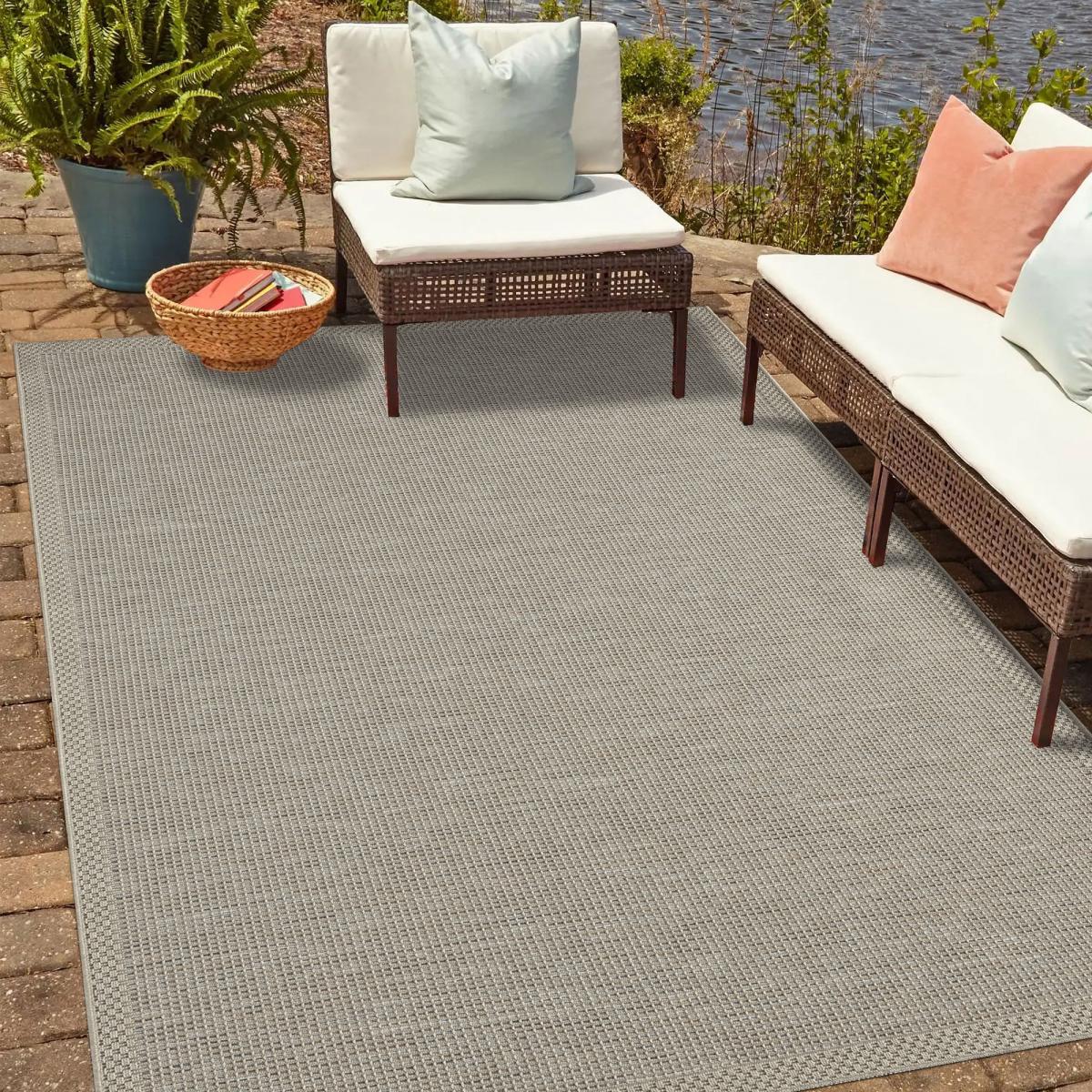 Tapis exterieur PUKET EX en polypropylène doux et soyeux — vue 3