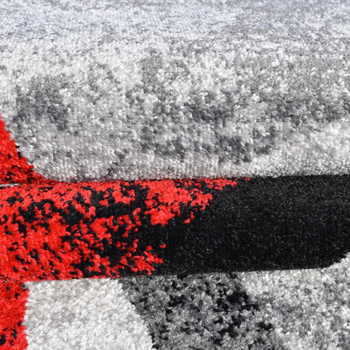 Tapis salon et chambre tissé motif géométrique RADULE — vue 4