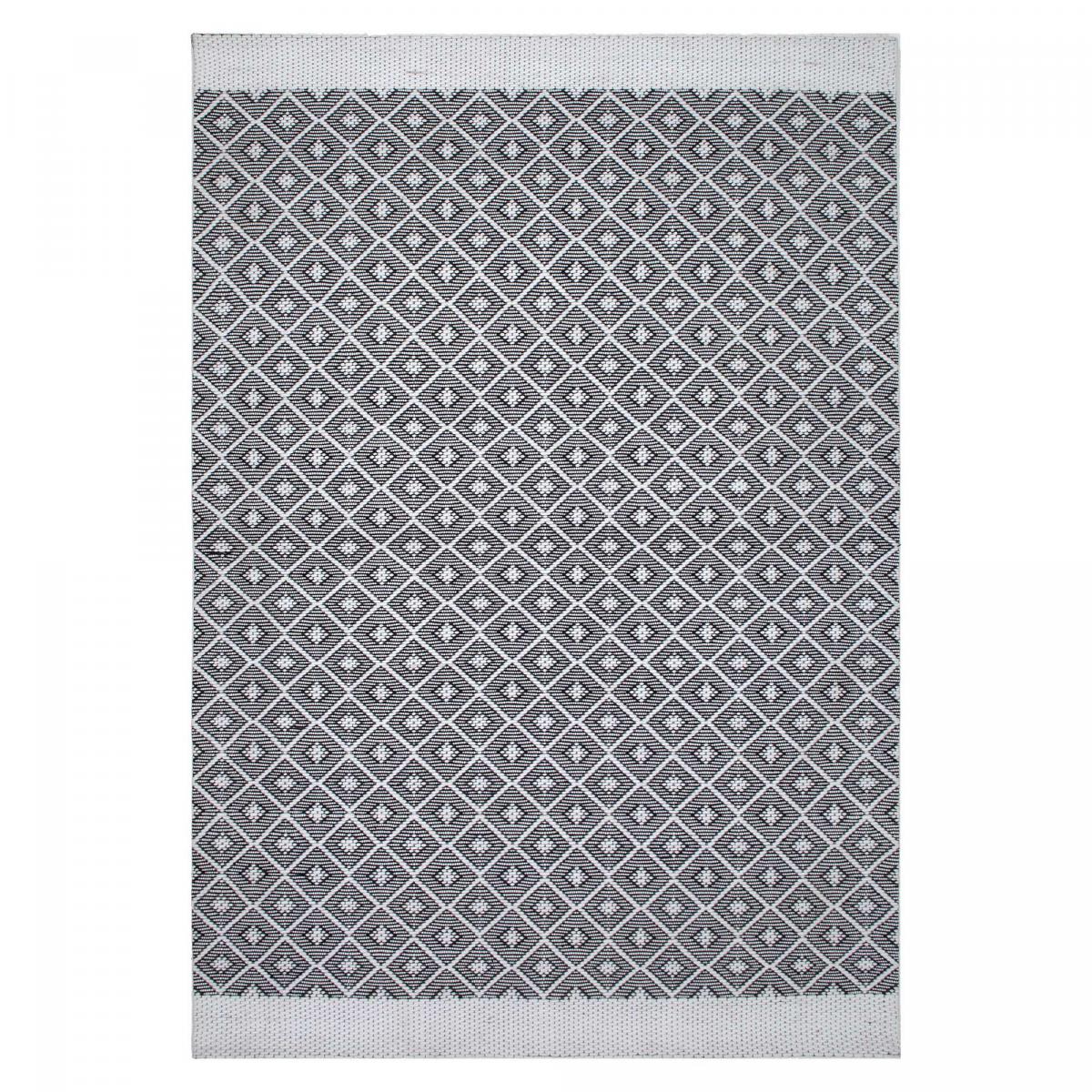 Tapis kilim fait main en PET motif géométrique — vue 3