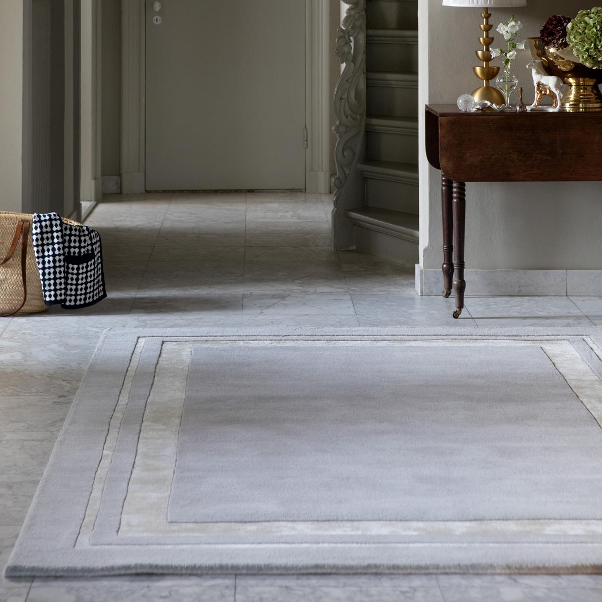 Tapis salon et chambre fait main en laine motif simple REDOOK — vue 3