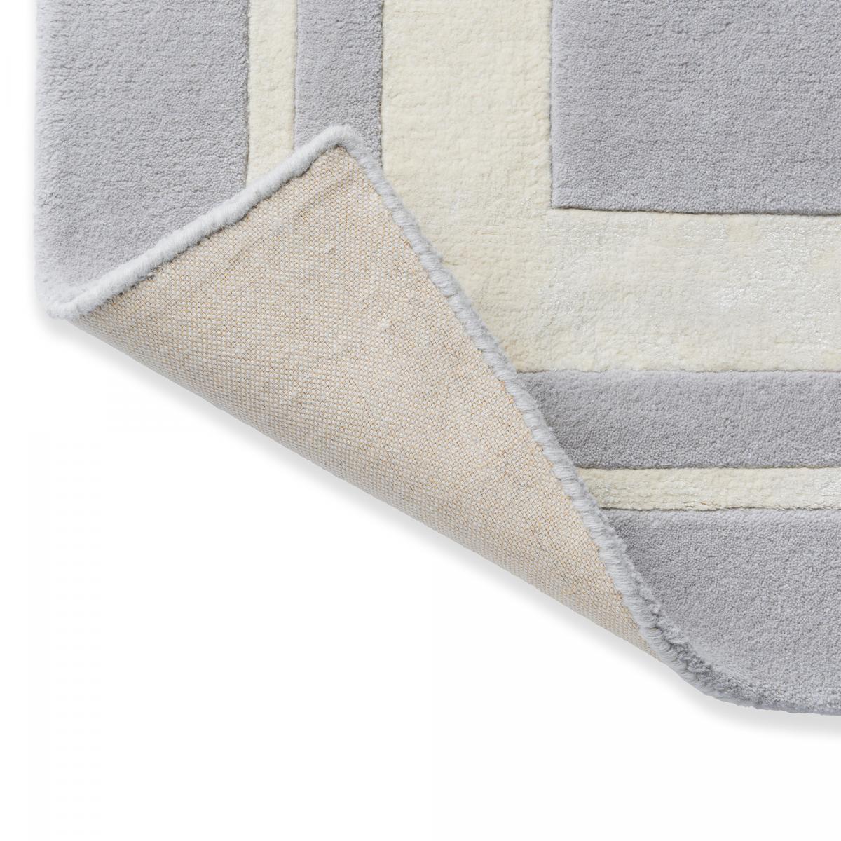 Tapis salon et chambre fait main en laine motif simple REDOOK — vue 4