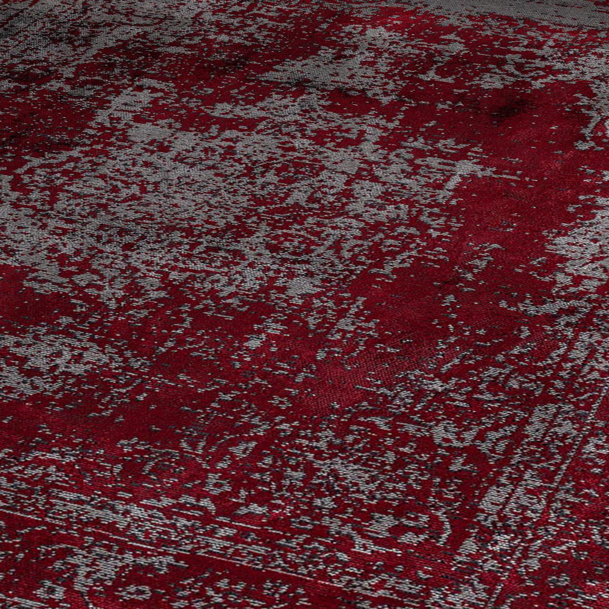 Tapis kilim tissé en coton motif abstrait REDTAGE — vue 4
