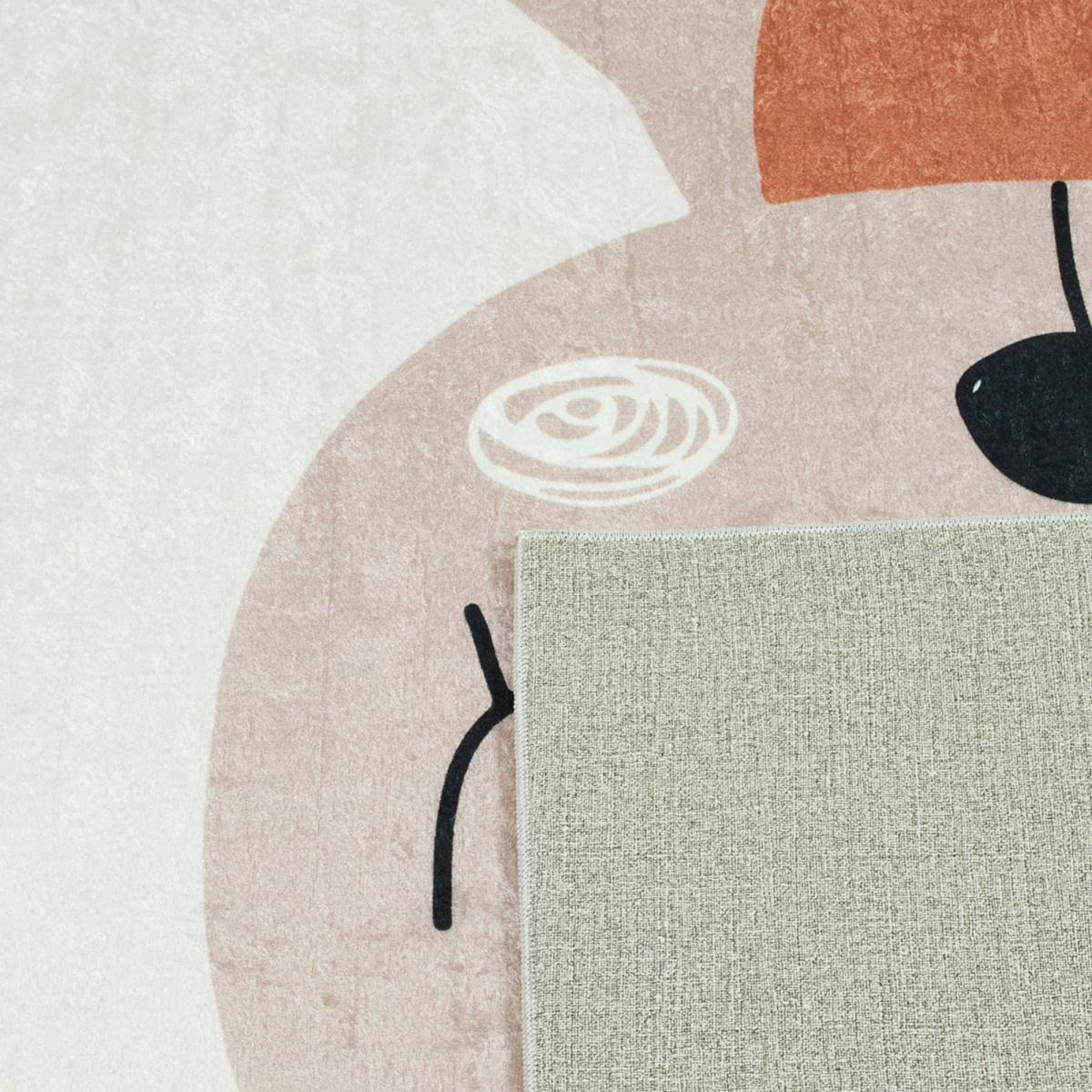 Tapis enfant tissé motif animaux RENNE — vue 5