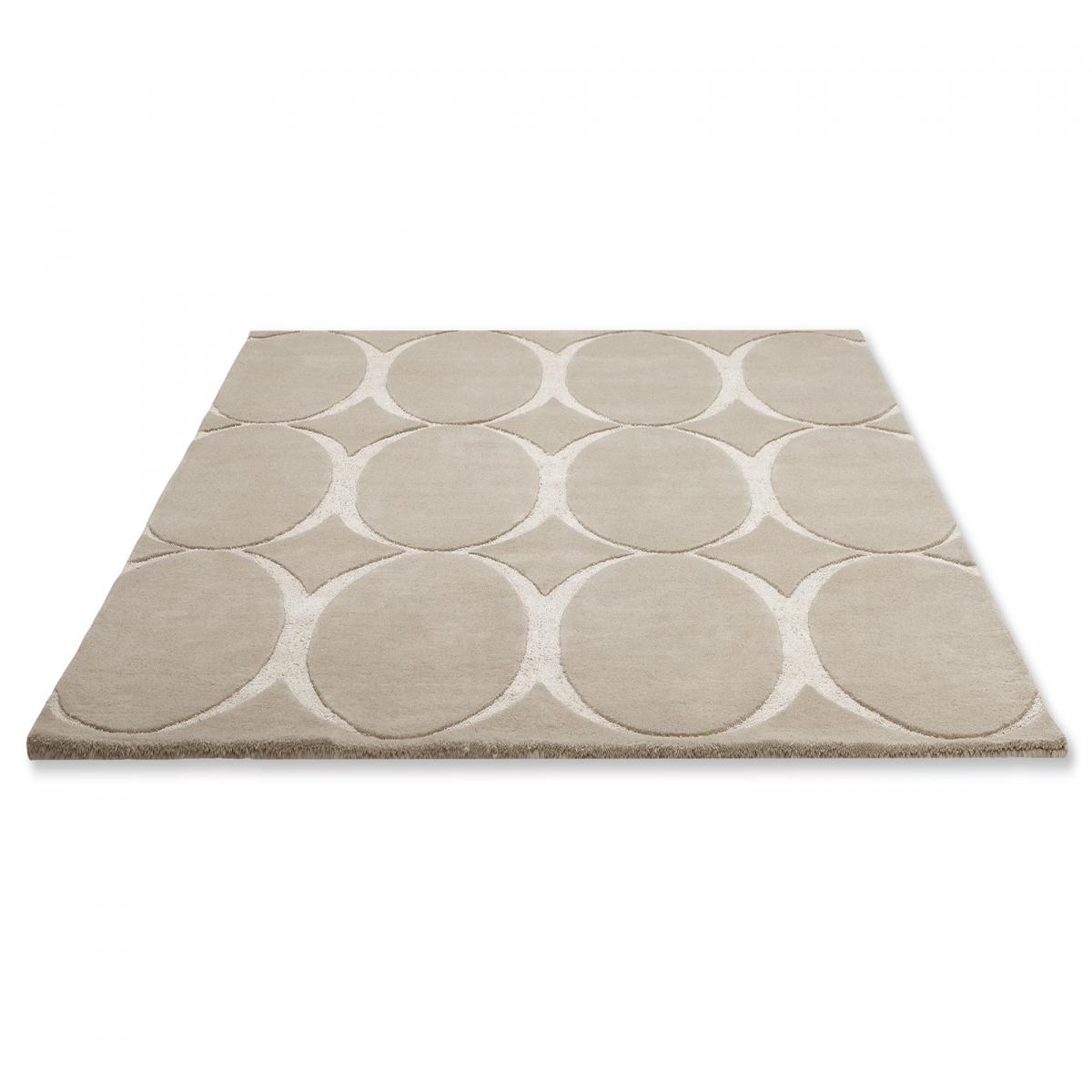 Tapis salon et chambre fait à la main en laine motif simple RIO — vue 4