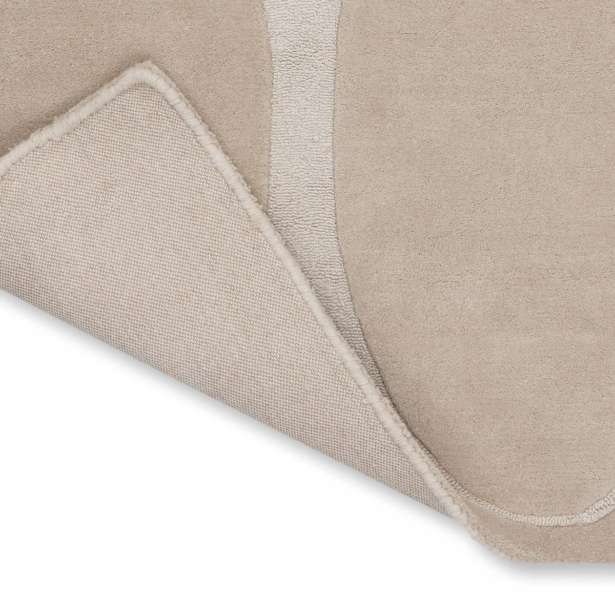 Tapis salon et chambre fait à la main en laine motif simple RIO — vue 5