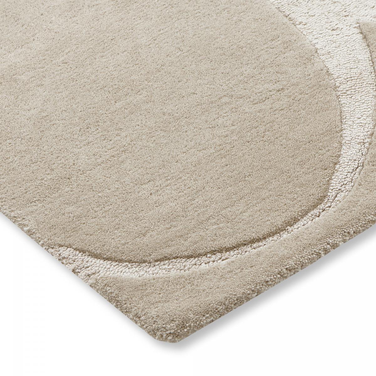 Tapis salon et chambre fait à la main en laine motif simple RIO — vue 6