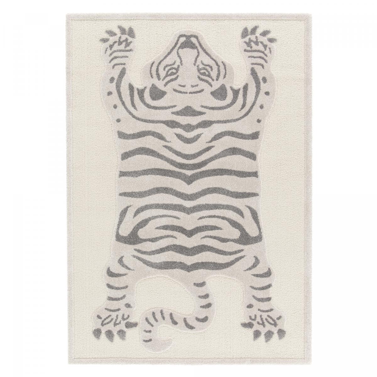 Tapis salon et chambre tissé motif animaux RIVIERA 2