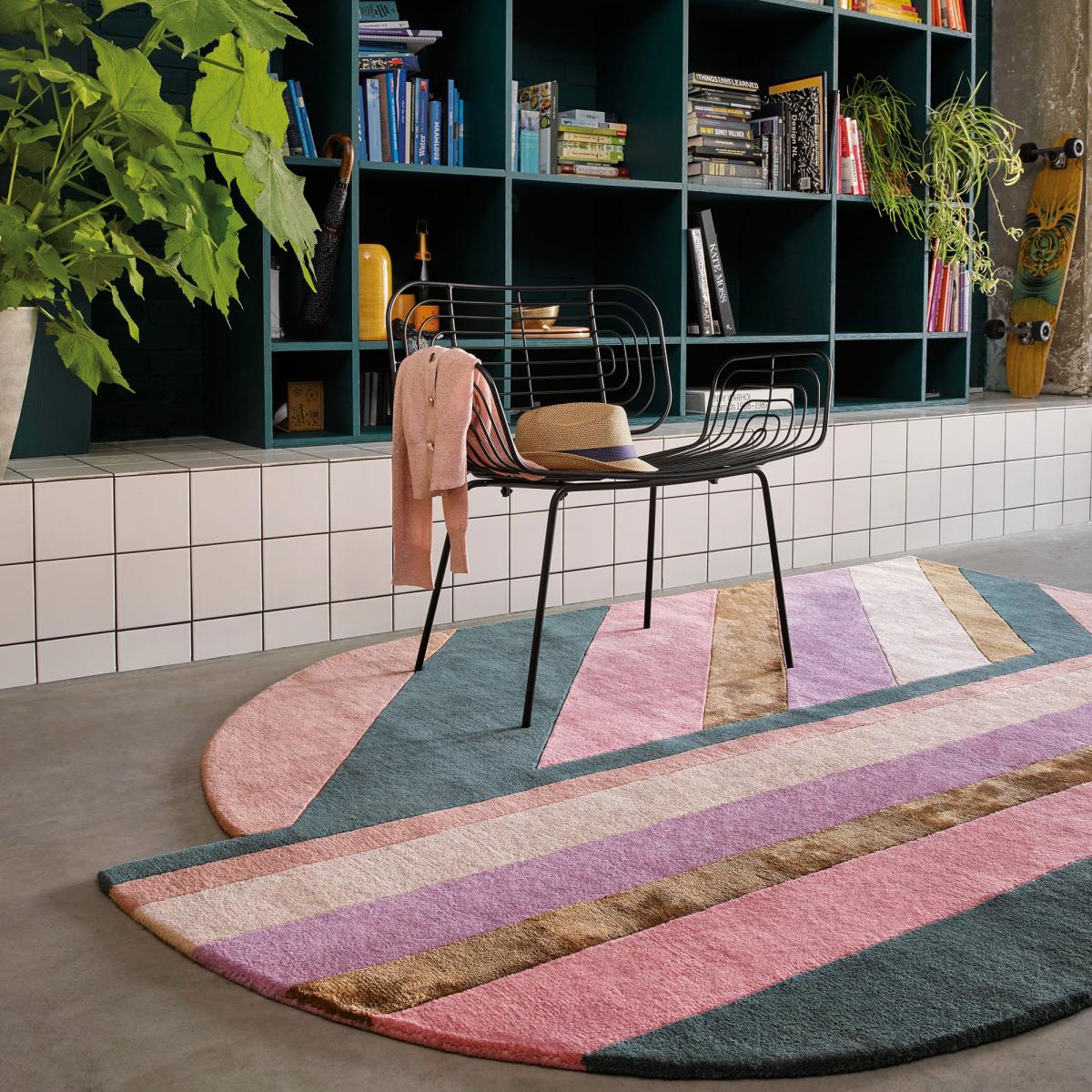 Tapis salon et chambre fait à la main en laine SAHARAPED — vue 3