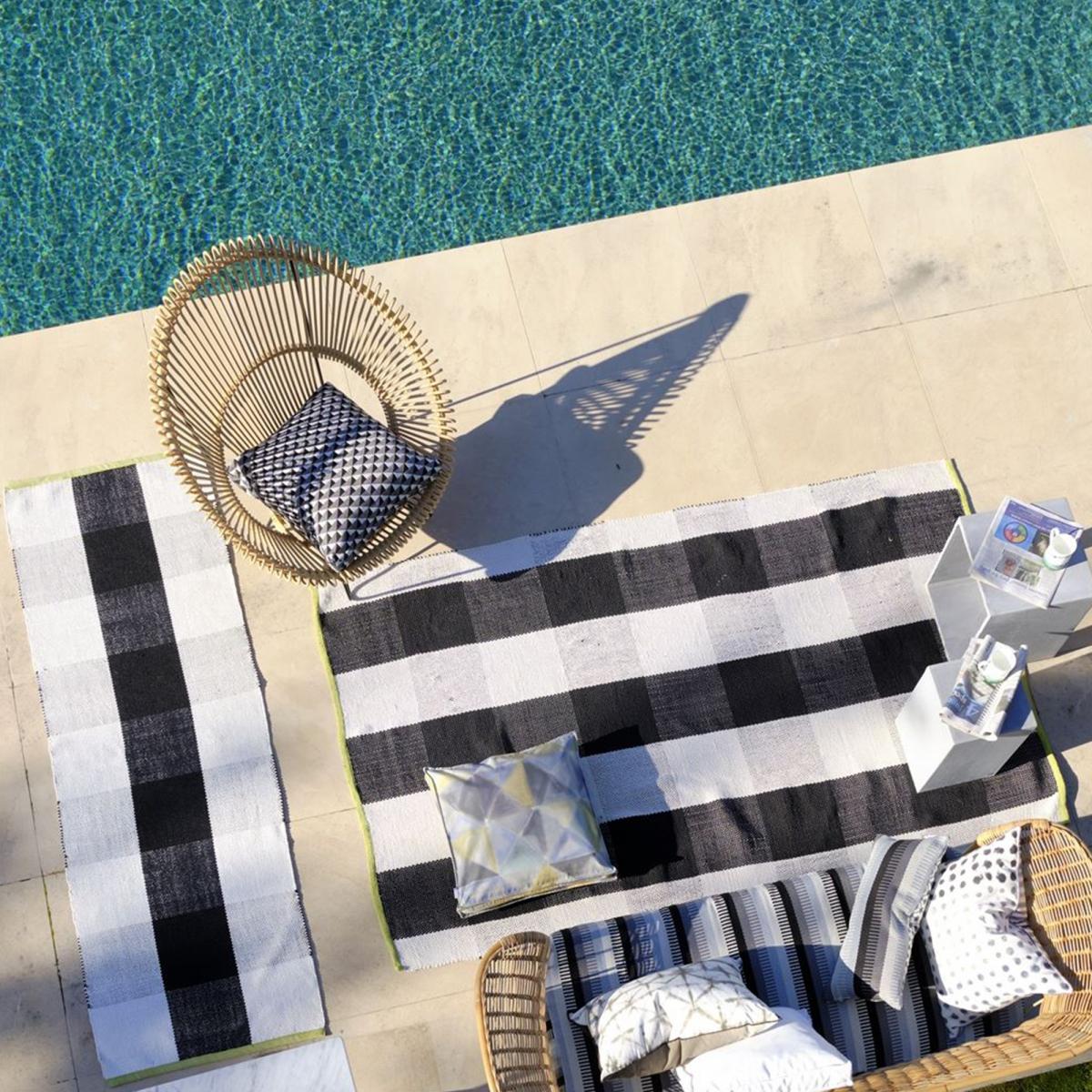 Tapis extérieur tissé kilim rectangle SALIYA — vue 3