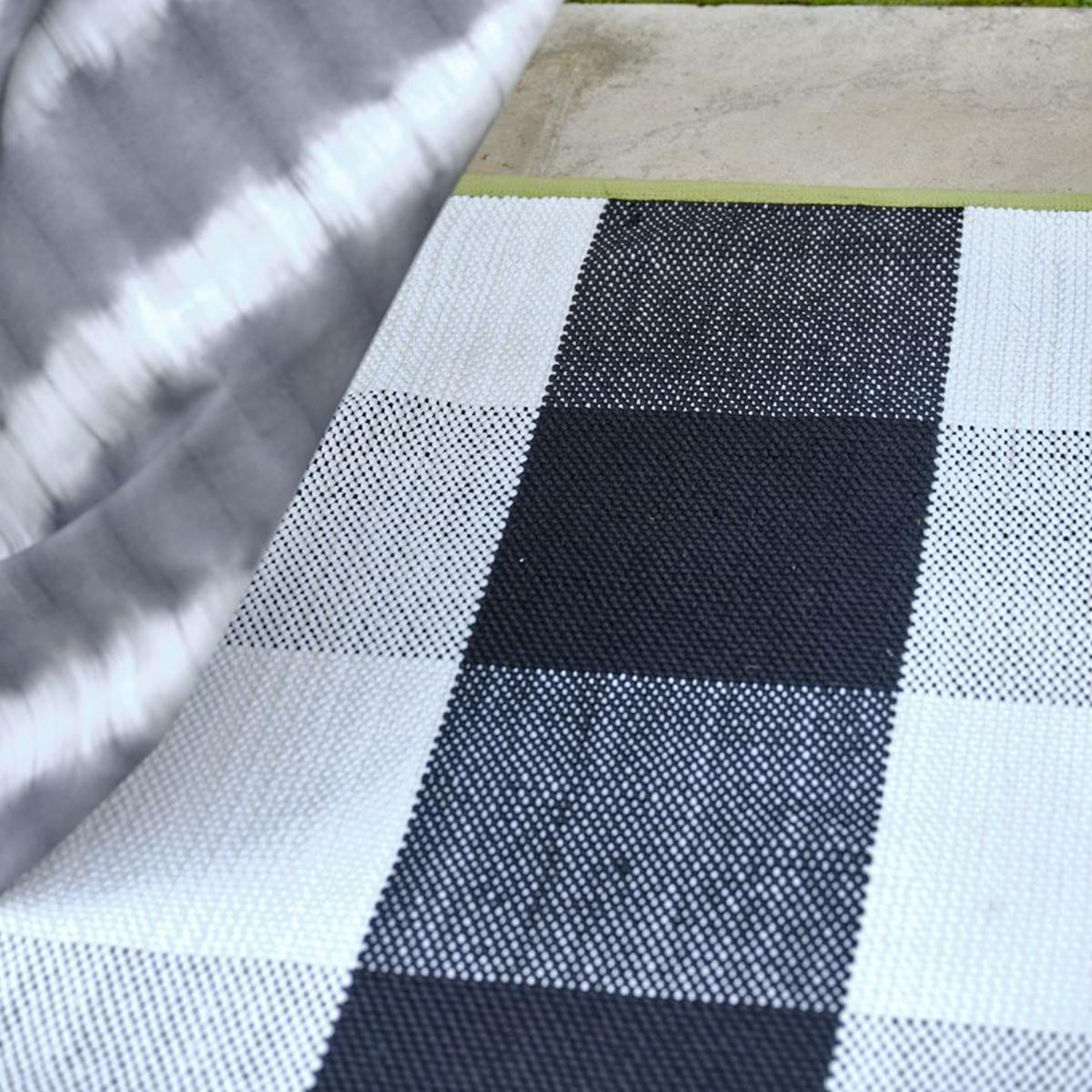 Tapis extérieur tissé kilim rectangle SALIYA — vue 4