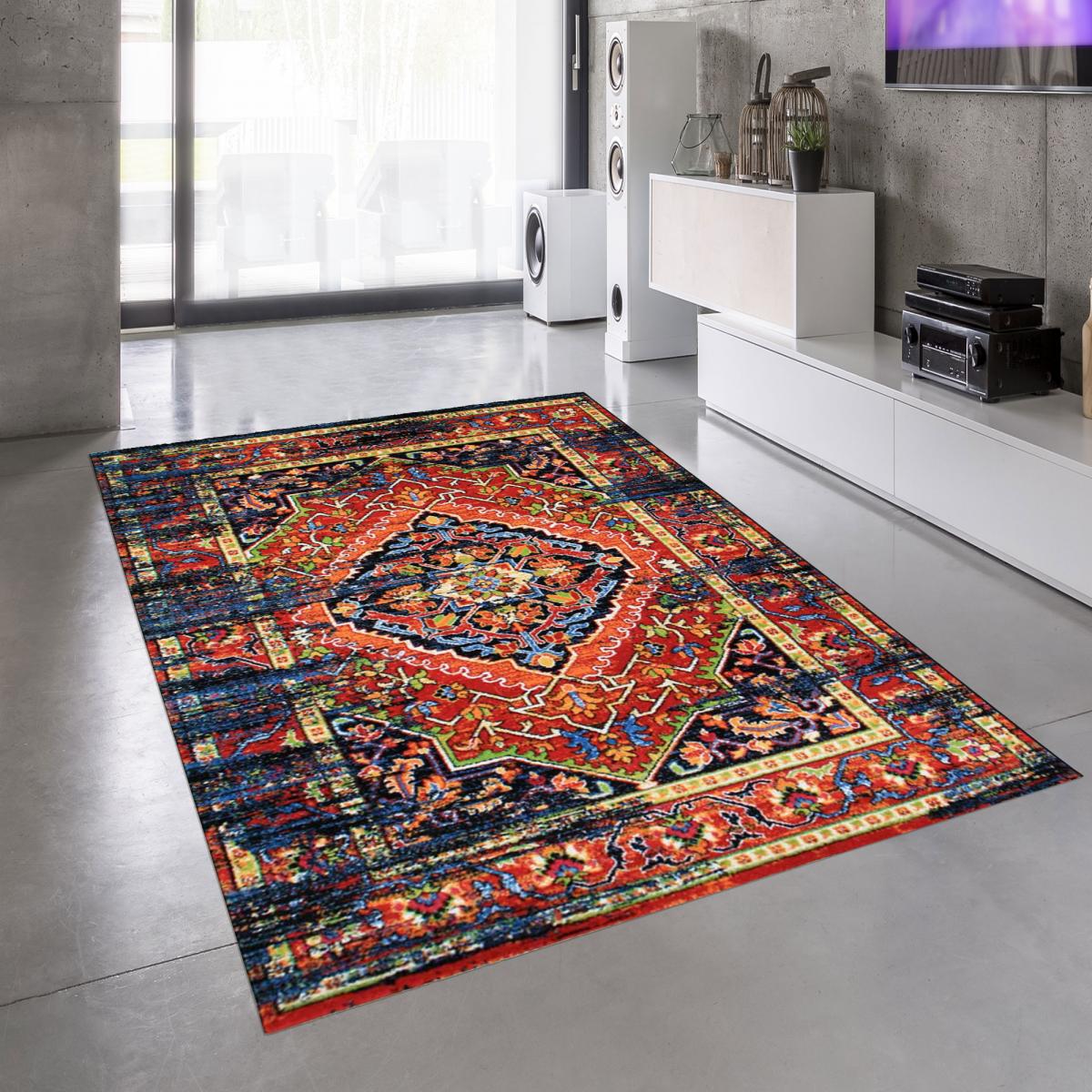Tapis oriental tissé motif ancestral MADAL — vue 5