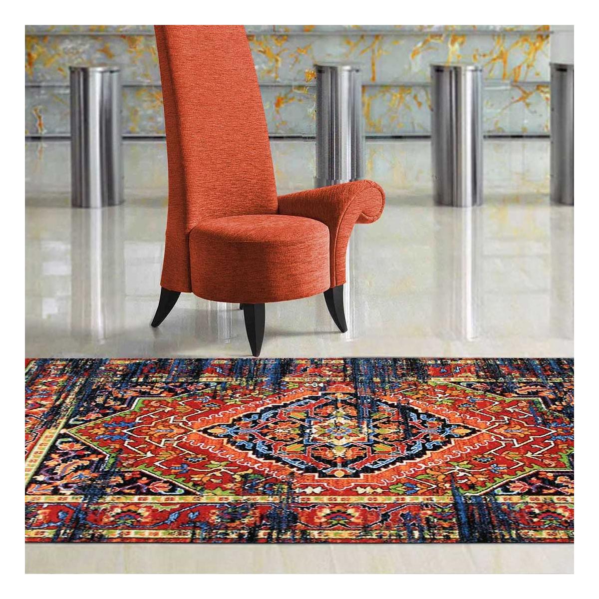 Tapis oriental tissé motif ancestral MADAL — vue 3