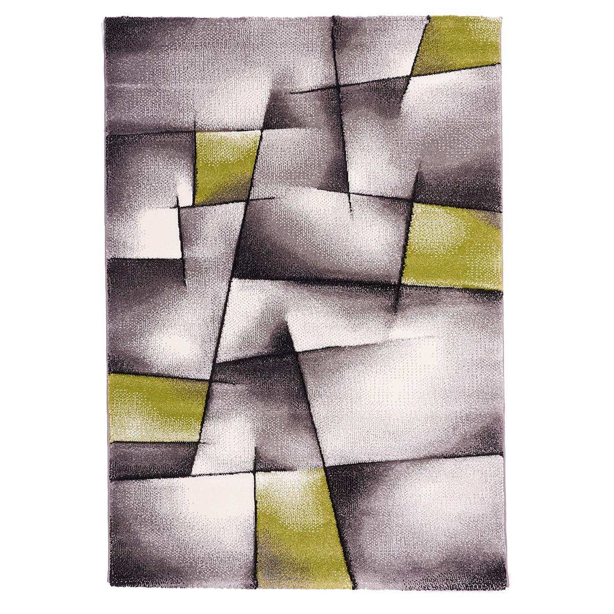Tapis salon et chambre tissé motif géométrique TRIANGULA