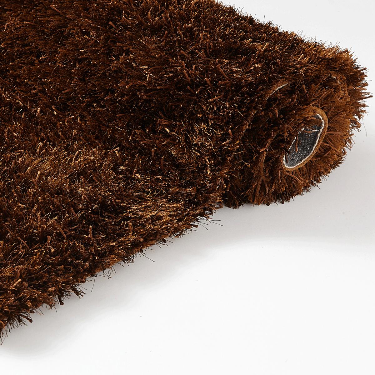 Tapis longs poils shaggy fait main motif uni MELANGE — vue 4