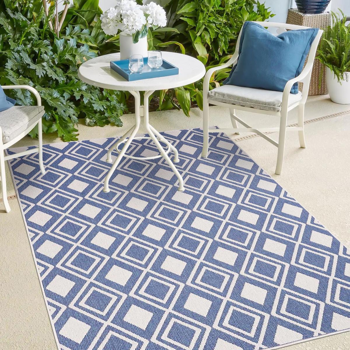 Tapis extérieur, kilim reversible LYN2 Y REVERSIBLE — vue 3