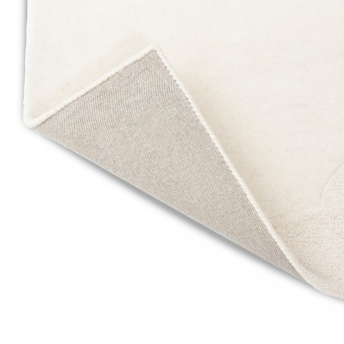 Tapis salon et chambre fait à la main en laine motif faux uni SCAPE — vue 4