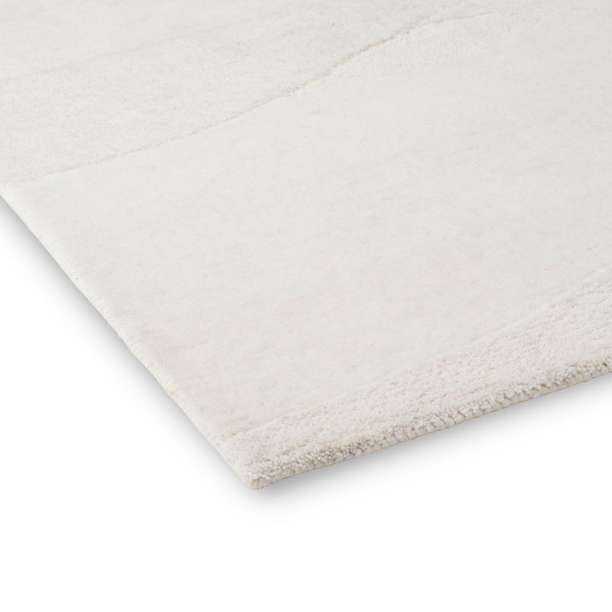 Tapis salon et chambre fait à la main en laine motif faux uni SCAPE — vue 6