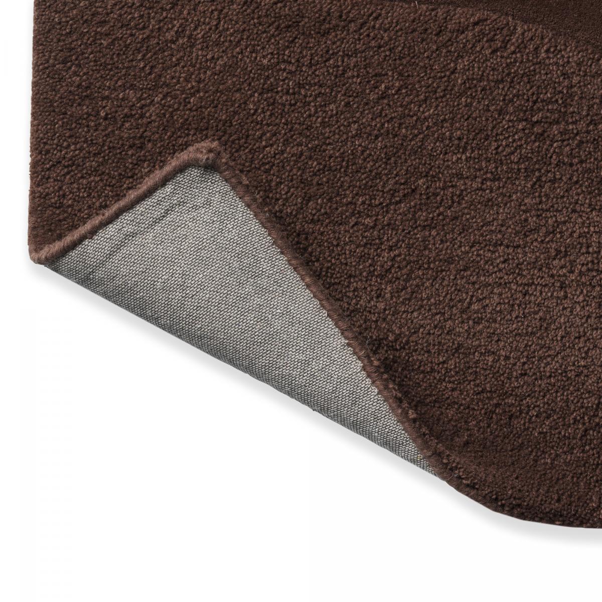 Tapis salon et chambre fait à la main en laine motif faux uni SCAPE — vue 5