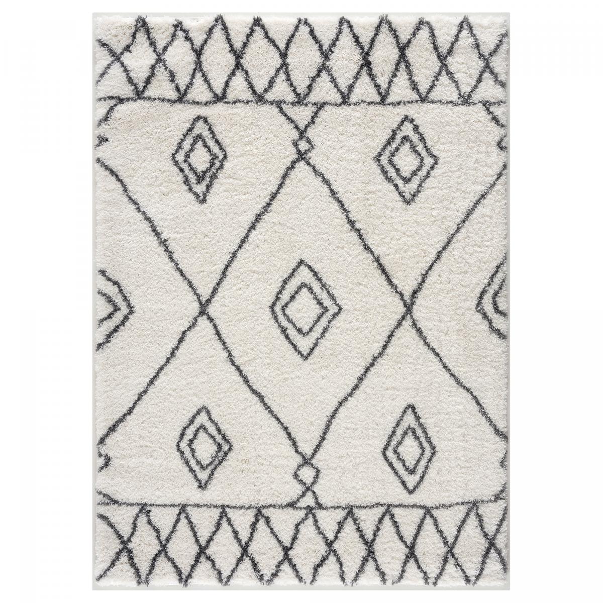 Tapis berbère tissé motif ethnic LYN4 DOUX 2