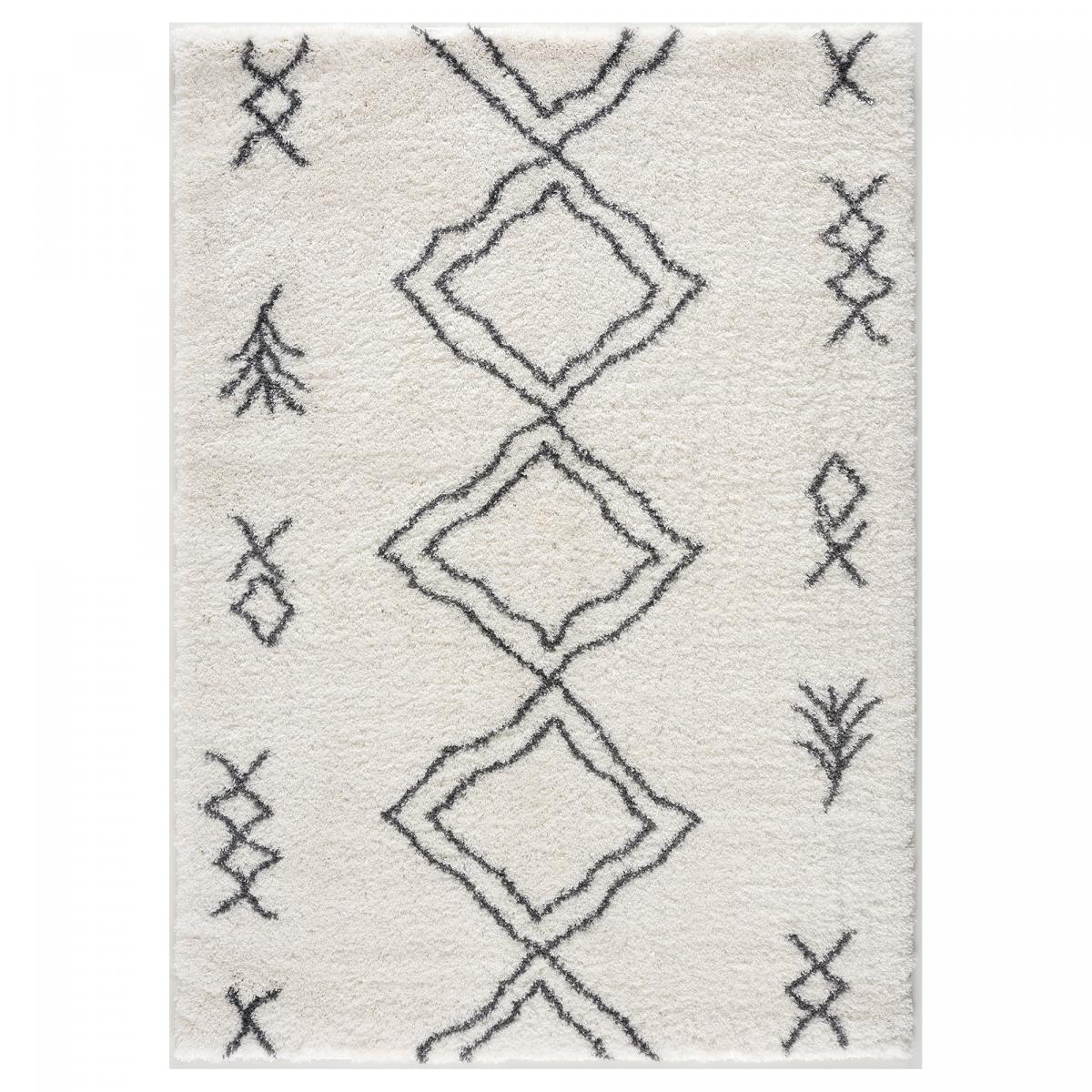 Tapis berbère tissé motif ethnic LYN4 DOUX 3