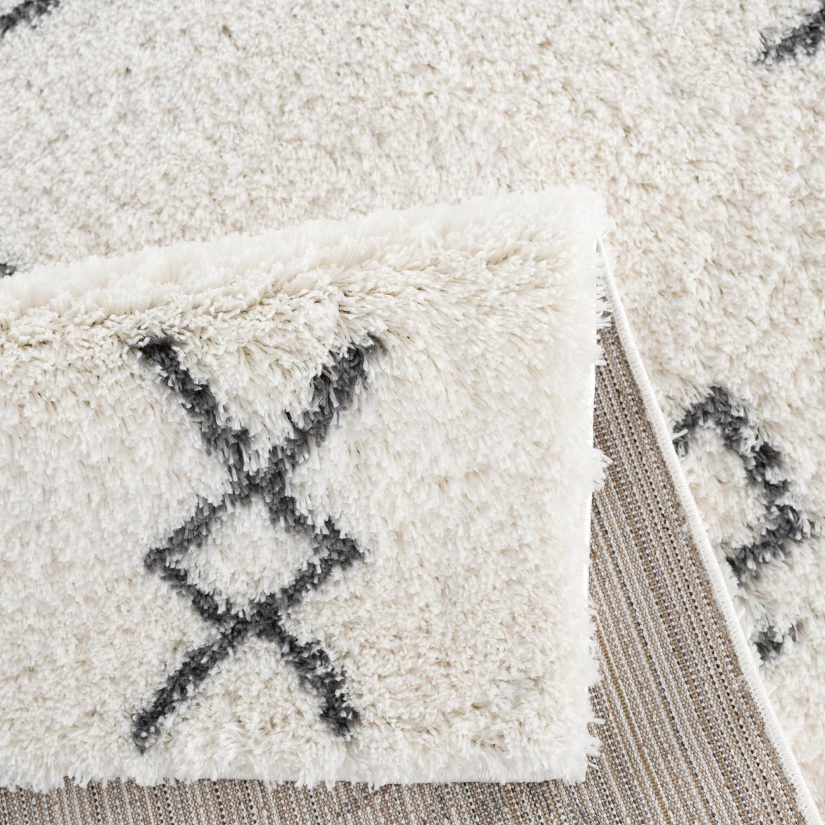 Tapis berbère tissé motif ethnic LYN4 DOUX 3 — vue 5