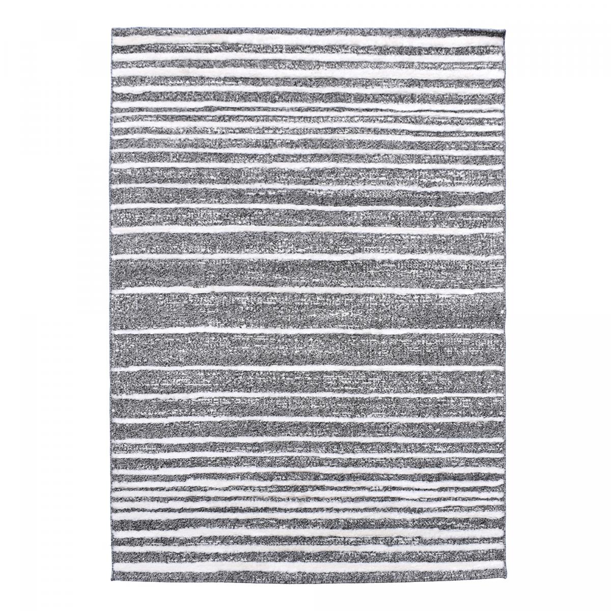 Tapis longs poils shaggy tissé motif géométrique LOLABE