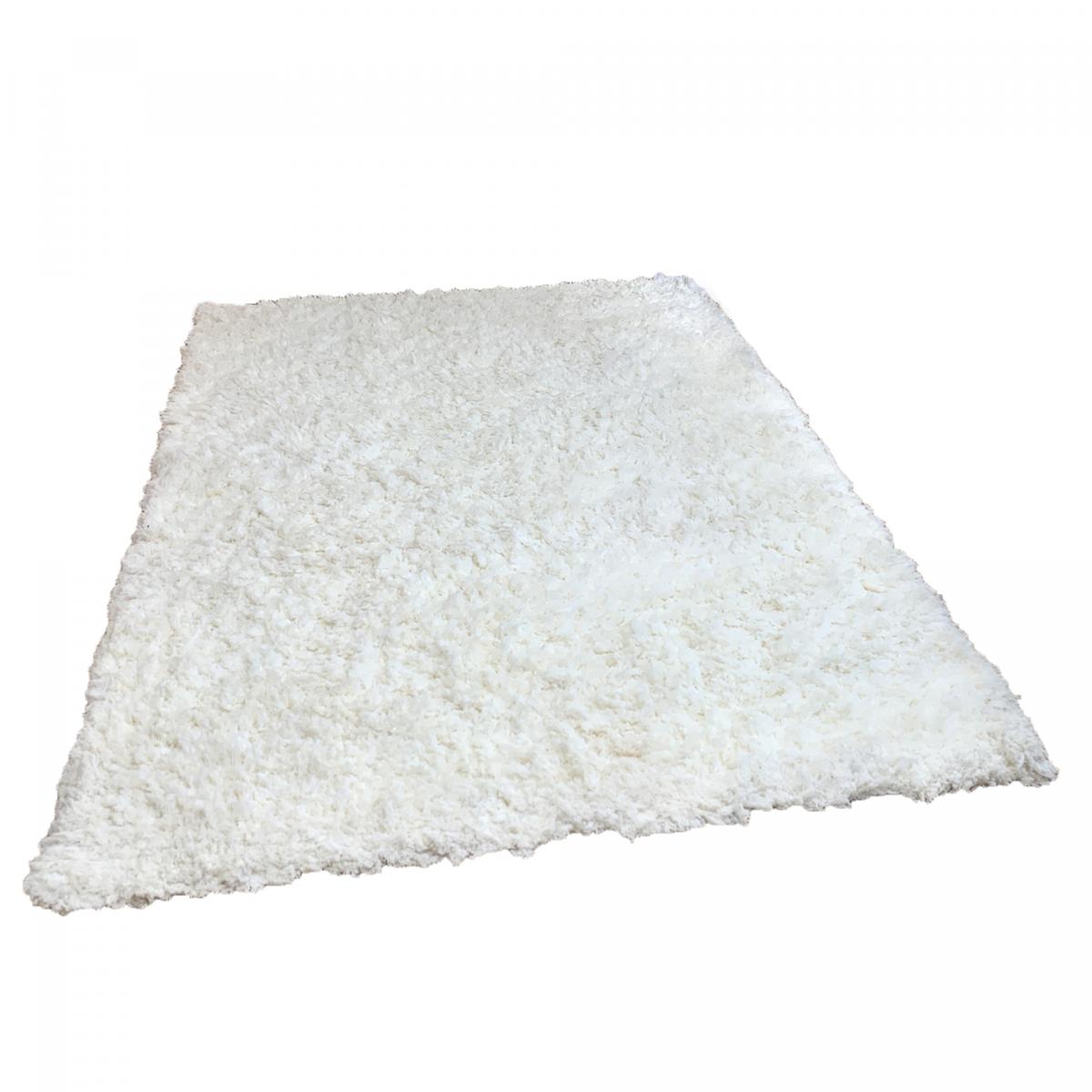 Tapis longs poils shaggy fait à la main motif uni SUPERDOUX — vue 6