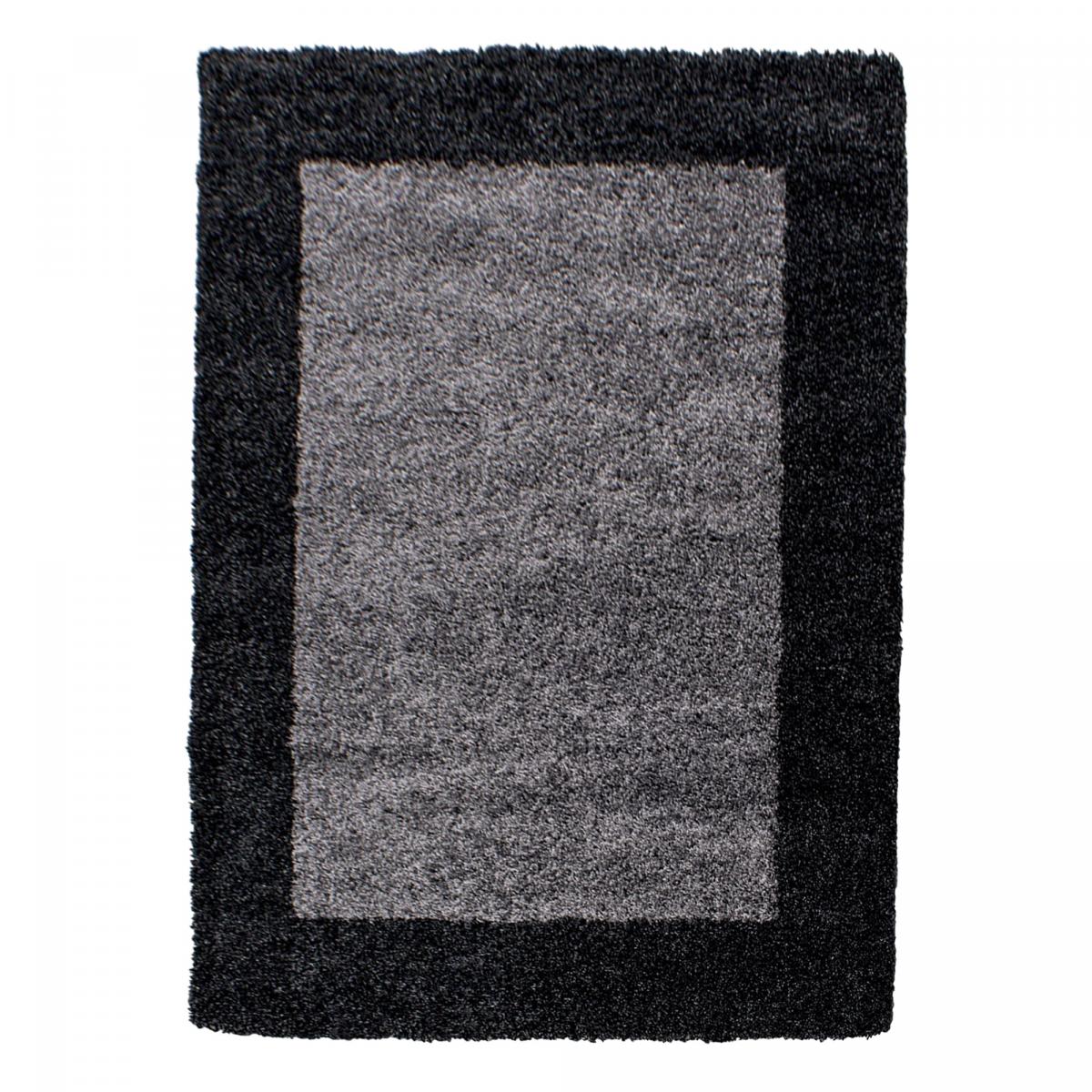 Tapis poils longs shaggy tissé motif simple BORDURE