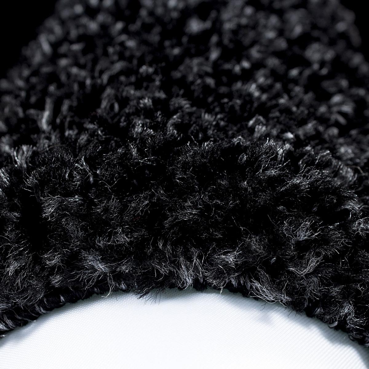 Tapis poils longs shaggy tissé motif simple BORDURE — vue 6