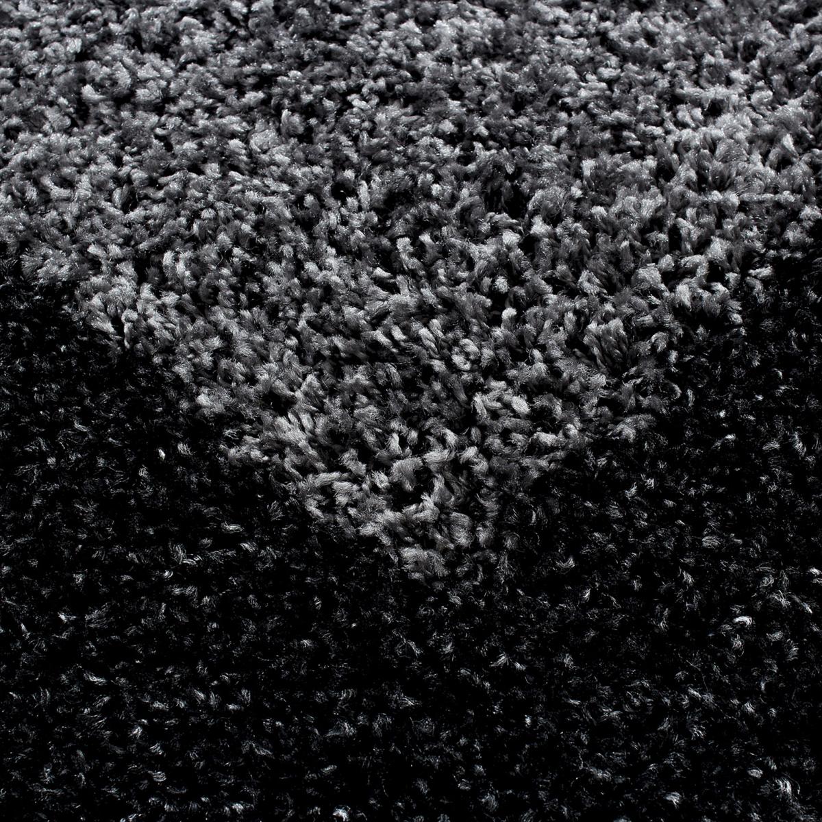 Tapis poils longs shaggy tissé motif simple BORDURE — vue 4