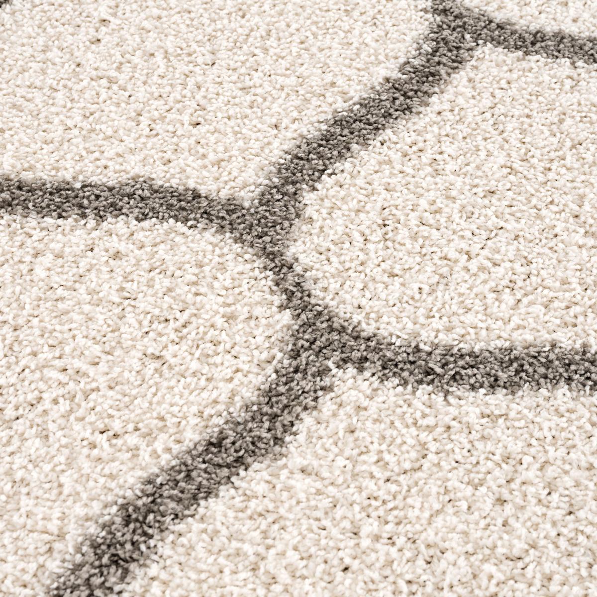 Tapis longs poils shaggy tissé motif scandinave SG MADRID — vue 6