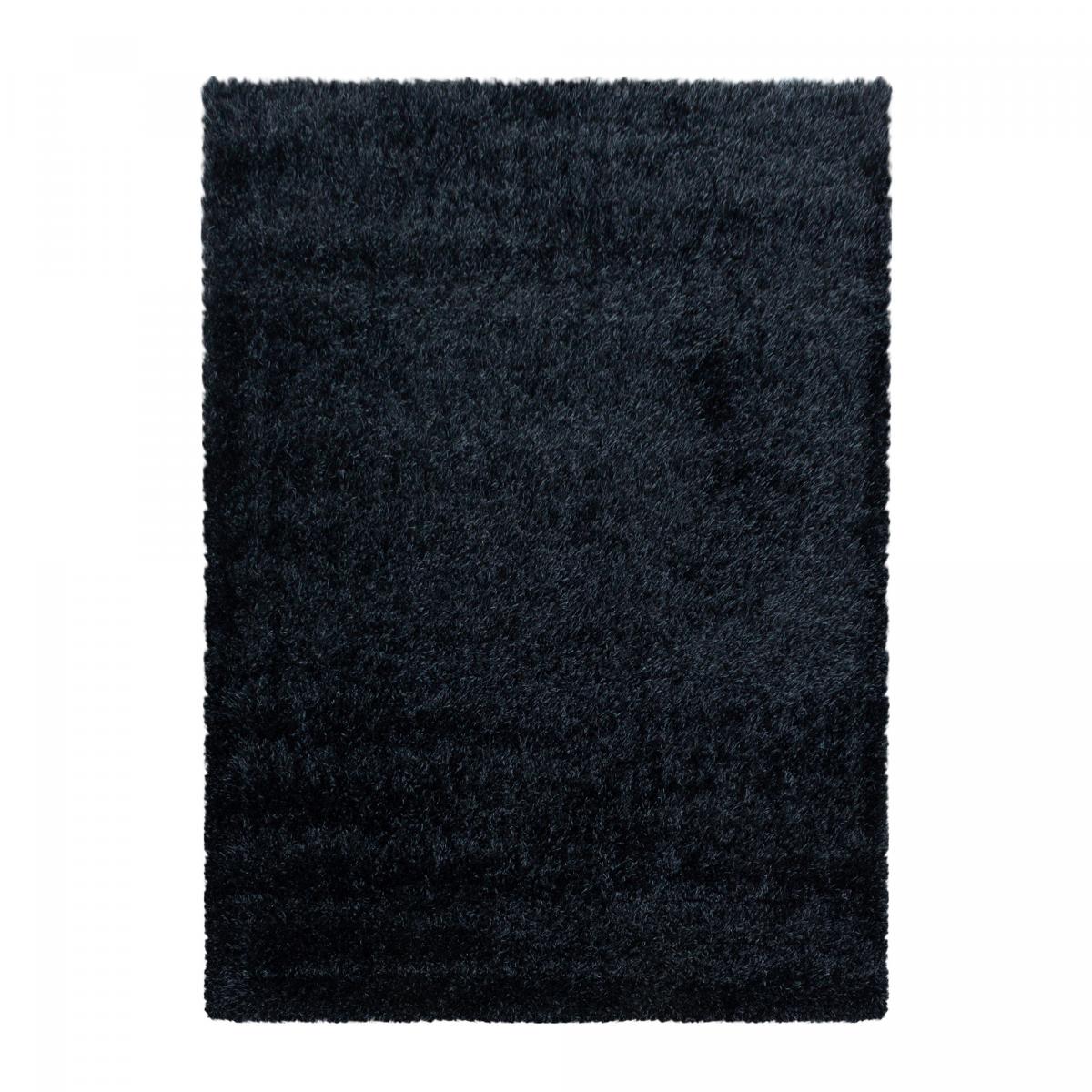 Tapis longs poils shaggy tissé motif uni UNI A