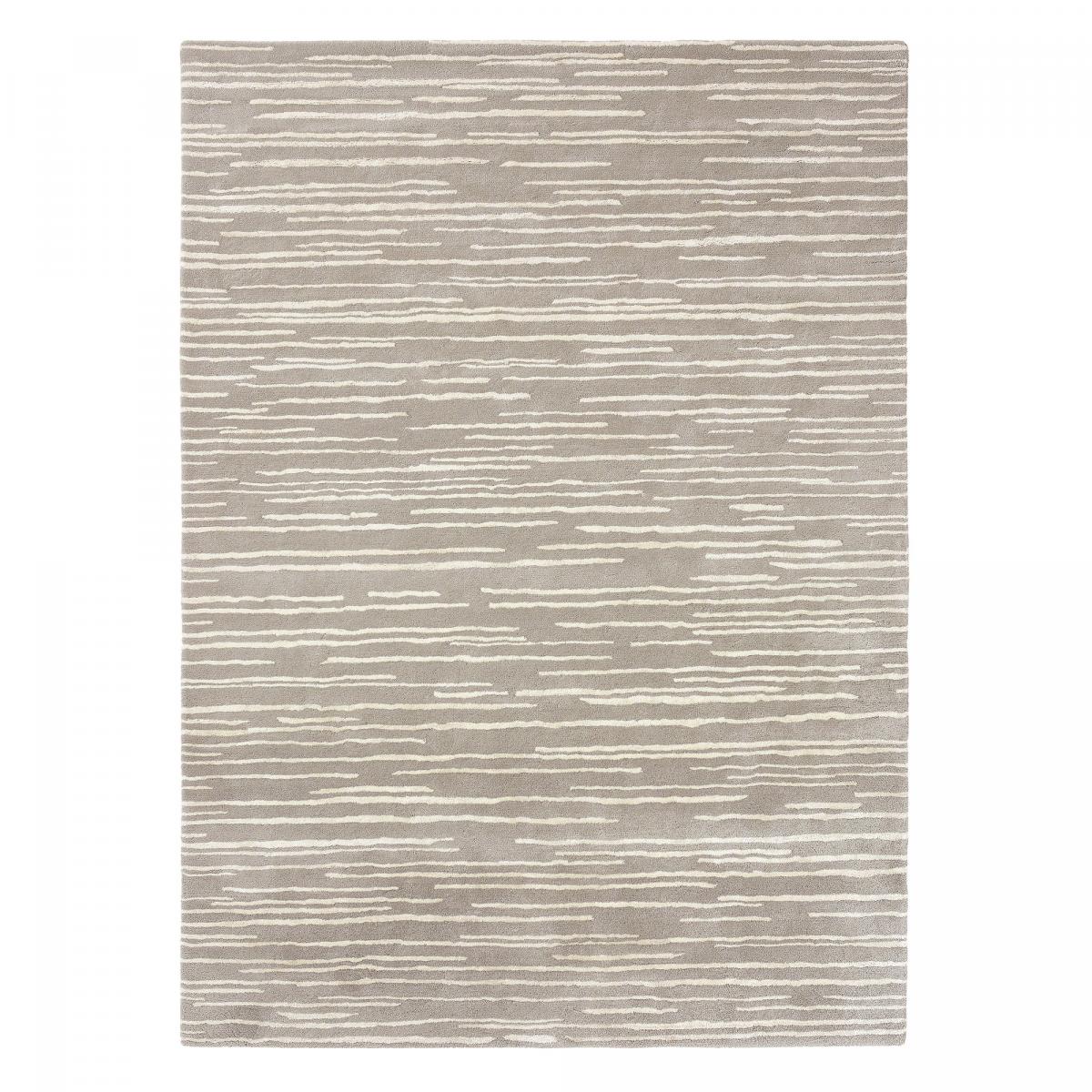 Tapis salon et chambre fait à la main en laine motif faux uni